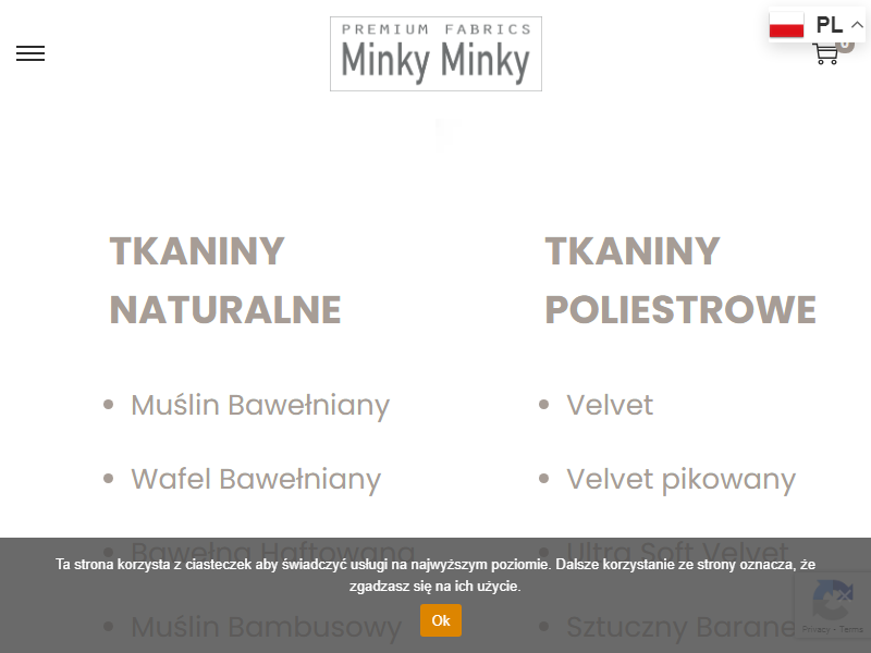 Minky Minky - Hurtownia Tkanin