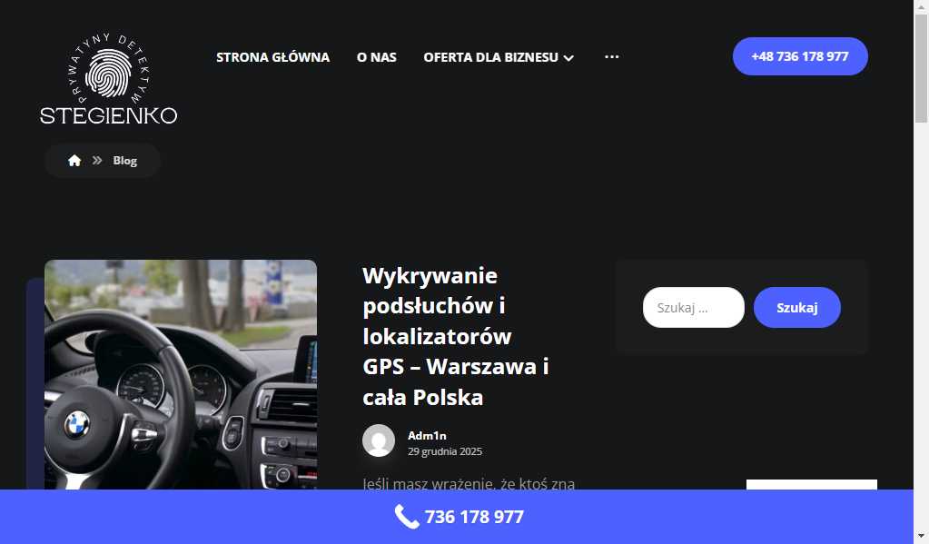 Prywatny Detektyw Stegienko - Detektyw od Zdrad